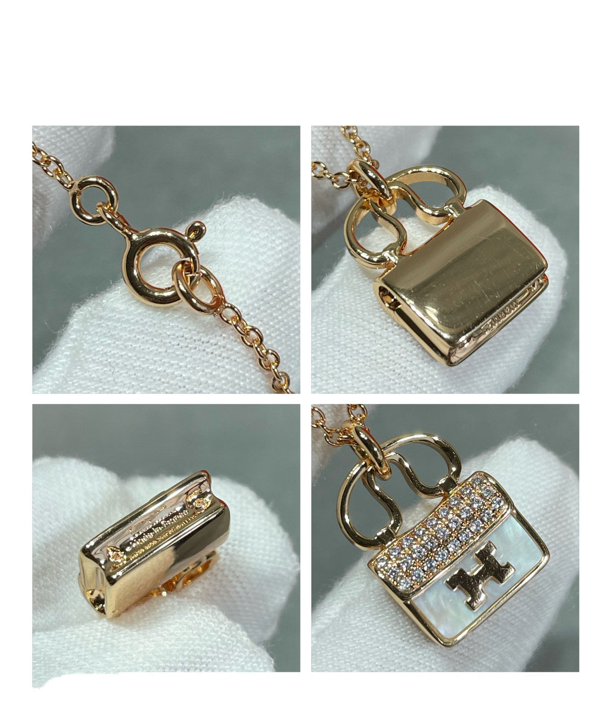 [⭐Miroze]H CIRCE MOISSANITE PENDANT NECKLACE GOLD
