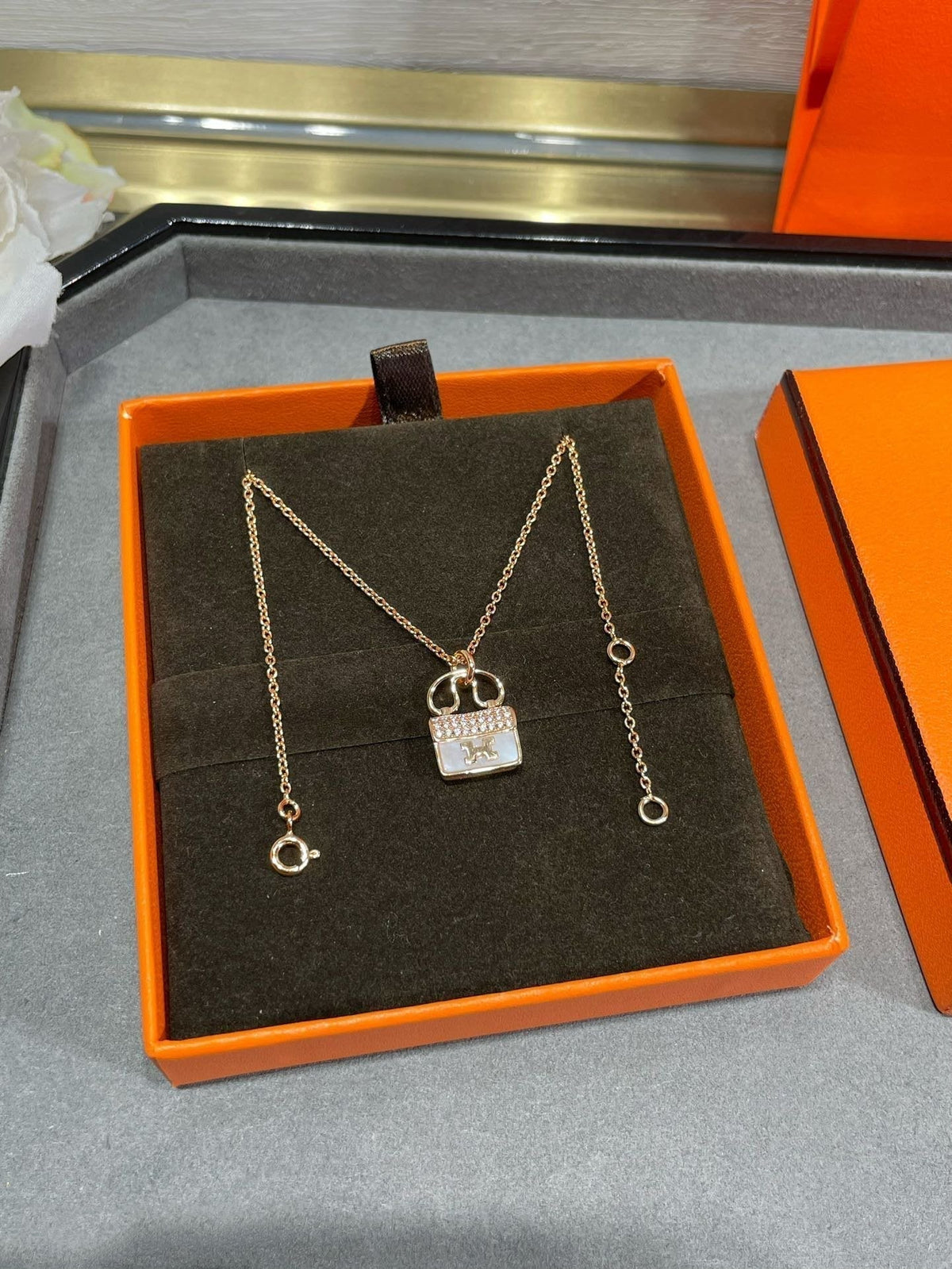 [⭐Miroze]H CIRCE MOISSANITE PENDANT NECKLACE GOLD