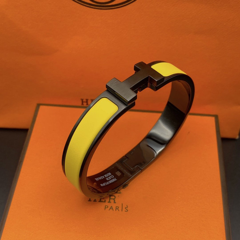 ⭐Miroze CLIC HM SO BLACK YELLOW BRACELET
