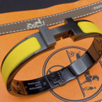 ⭐Miroze CLIC HM SO BLACK YELLOW BRACELET