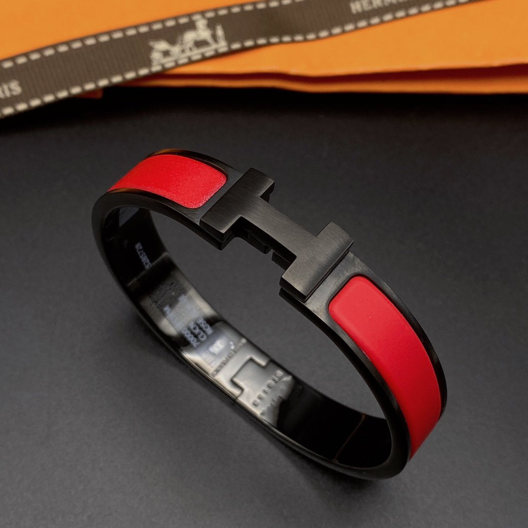 ⭐Miroze CLIC HM SO BLACK RED BRACELET