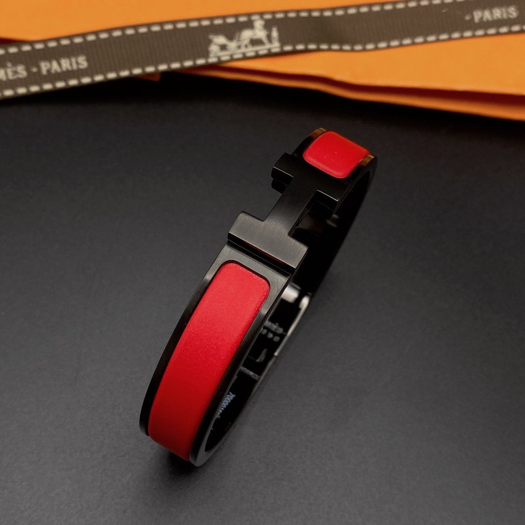 ⭐Miroze CLIC HM SO BLACK RED BRACELET