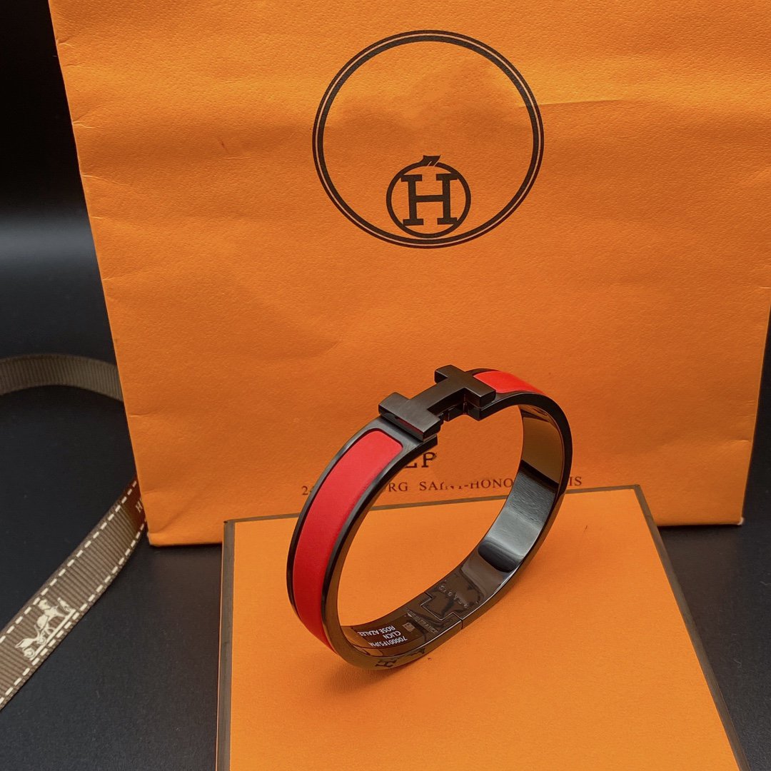 [⭐Miroze]CLIC HM SO BLACK RED BRACELET