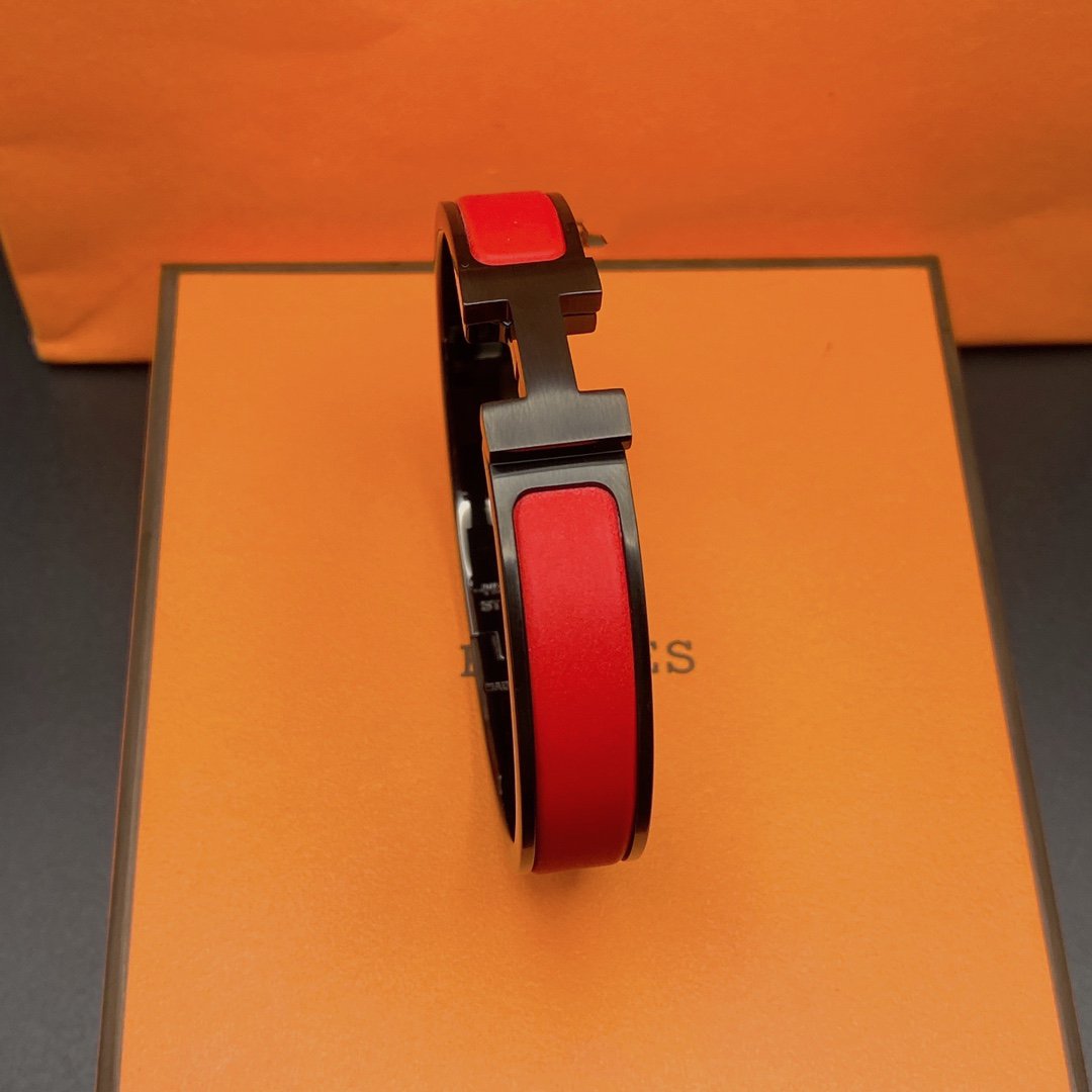 [⭐Miroze]CLIC HM SO BLACK RED BRACELET