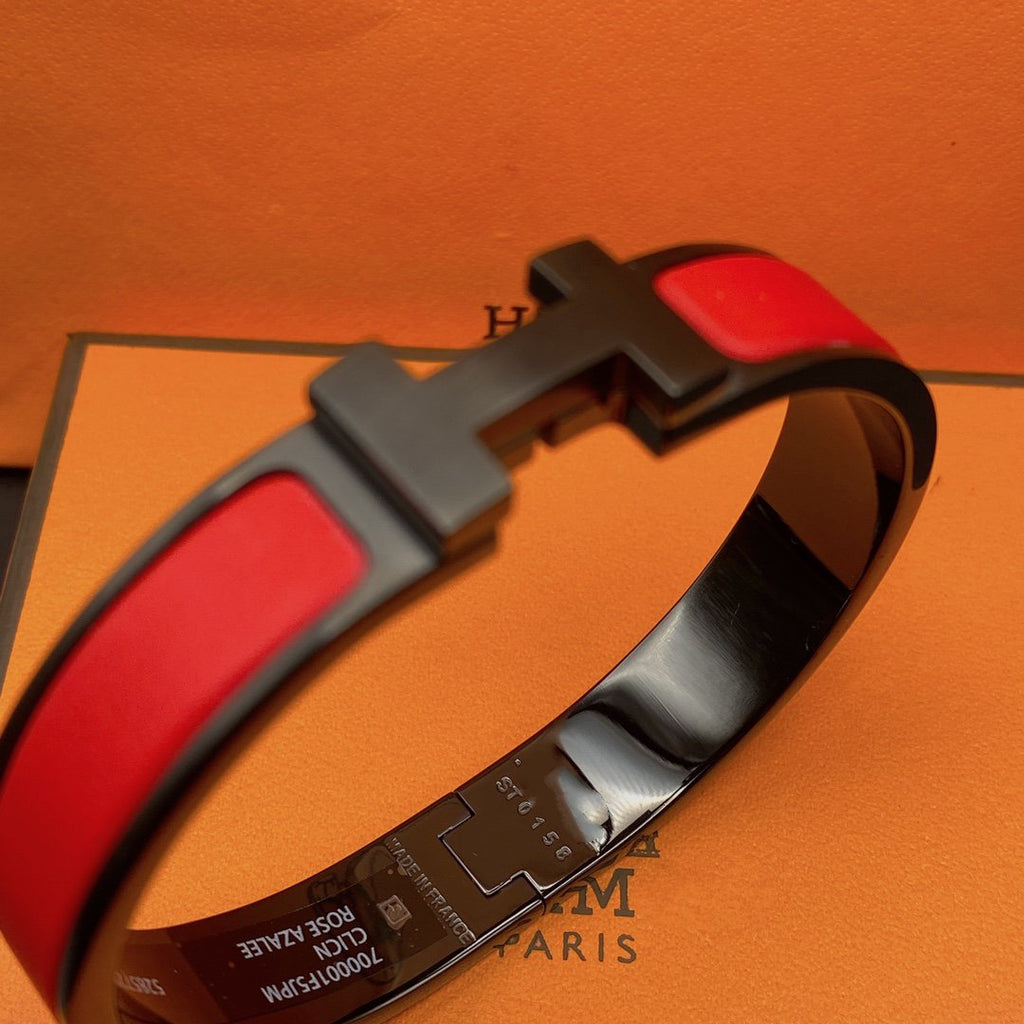 ⭐Miroze CLIC HM SO BLACK RED BRACELET