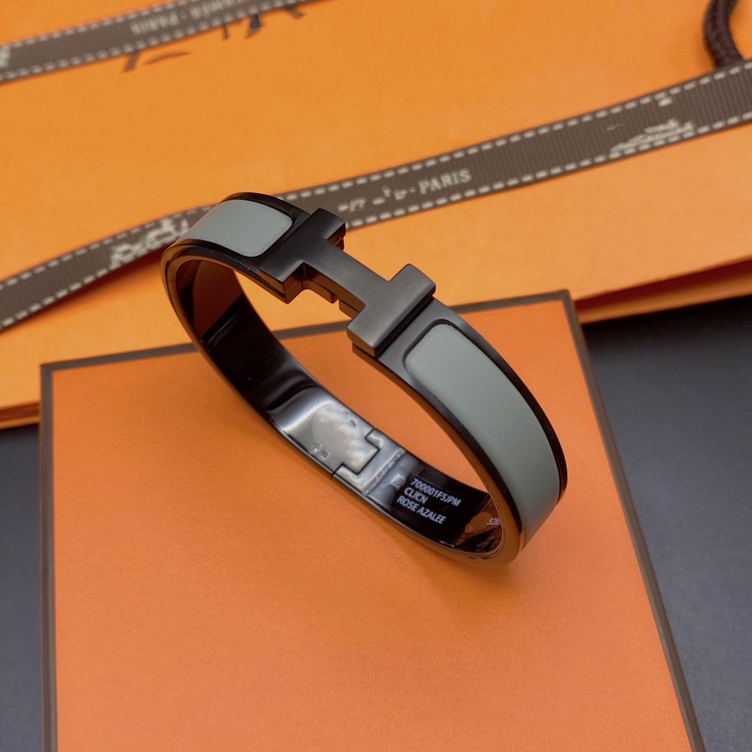 ⭐Miroze CLIC HM SO BLACK GREY BRACELET