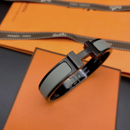 [⭐Miroze]CLIC HM SO BLACK GREY BRACELET