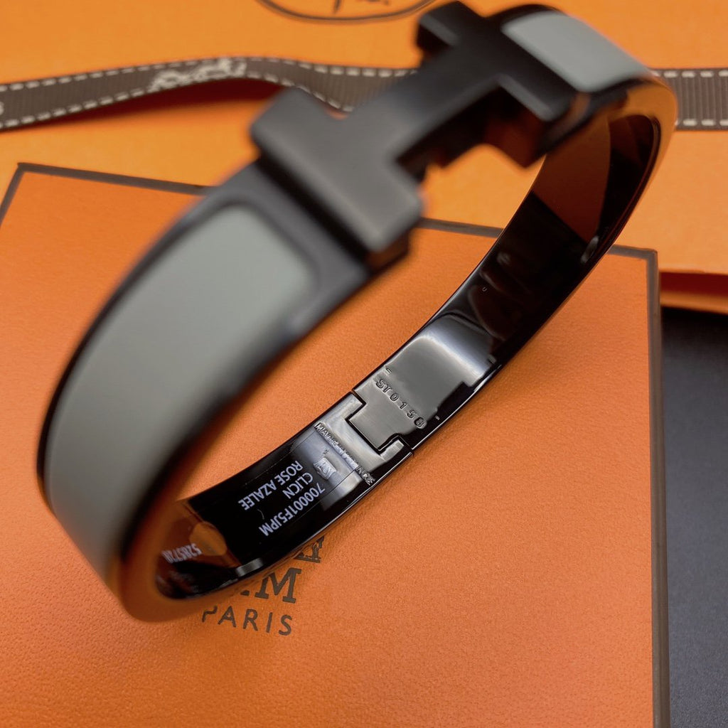 ⭐Miroze CLIC HM SO BLACK GREY BRACELET