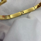 ⭐Miroze CLASSIC HM CLIC WHITE 8MM ENAMEL BRACELET