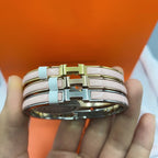 ⭐Miroze CLASSIC HM CLIC  PINK 8MM ENAMEL BRACELET