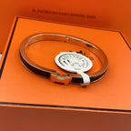 ⭐Miroze CLASSIC HM CLIC BLACK 8MM ENAMEL BRACELET