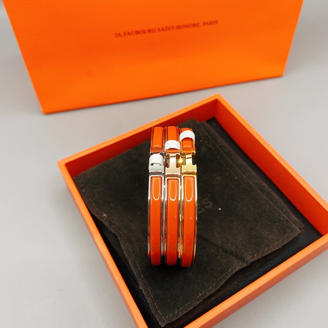 [⭐Miroze]クラシック HM クリック レッド 8mm エナメルブレスレット