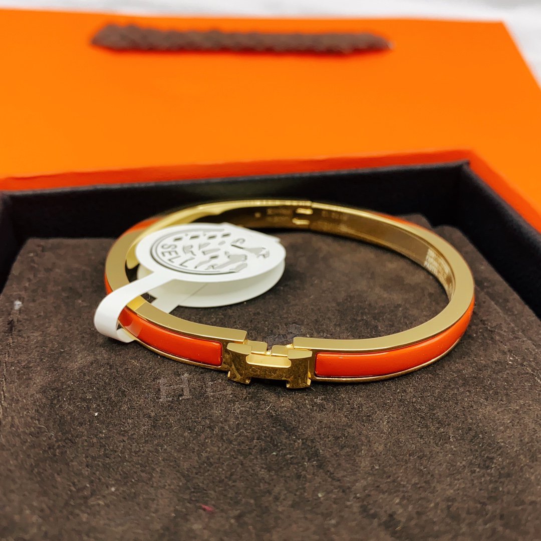 [⭐Miroze]クラシック HM クリック レッド 8mm エナメルブレスレット
