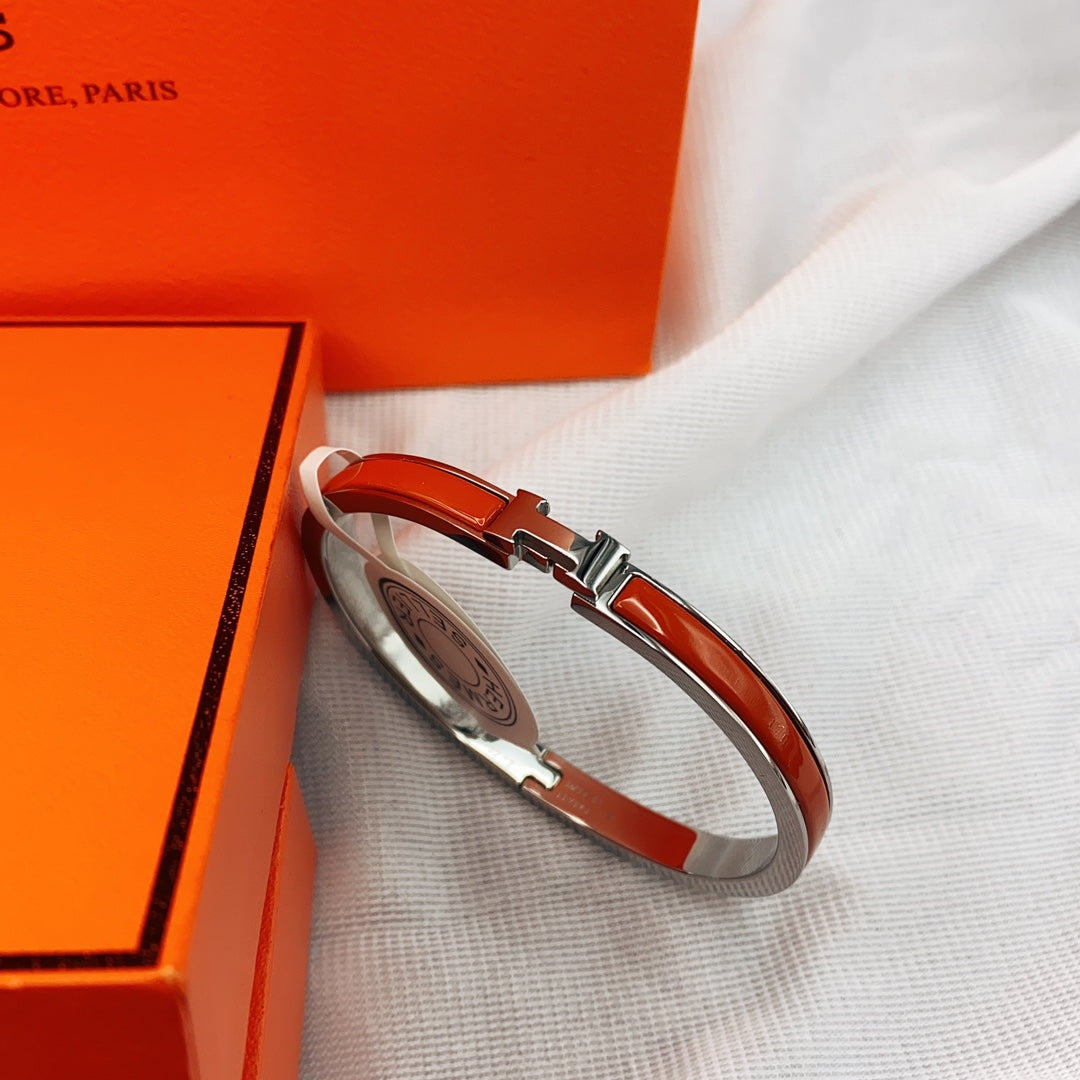 ⭐Miroze CLASSIC HM CLIC RED 8MM ENAMEL BRACELET