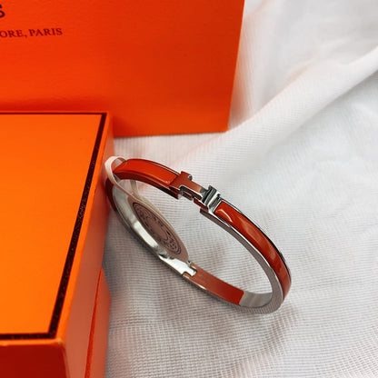 [⭐Miroze]クラシック HM クリック レッド 8mm エナメルブレスレット