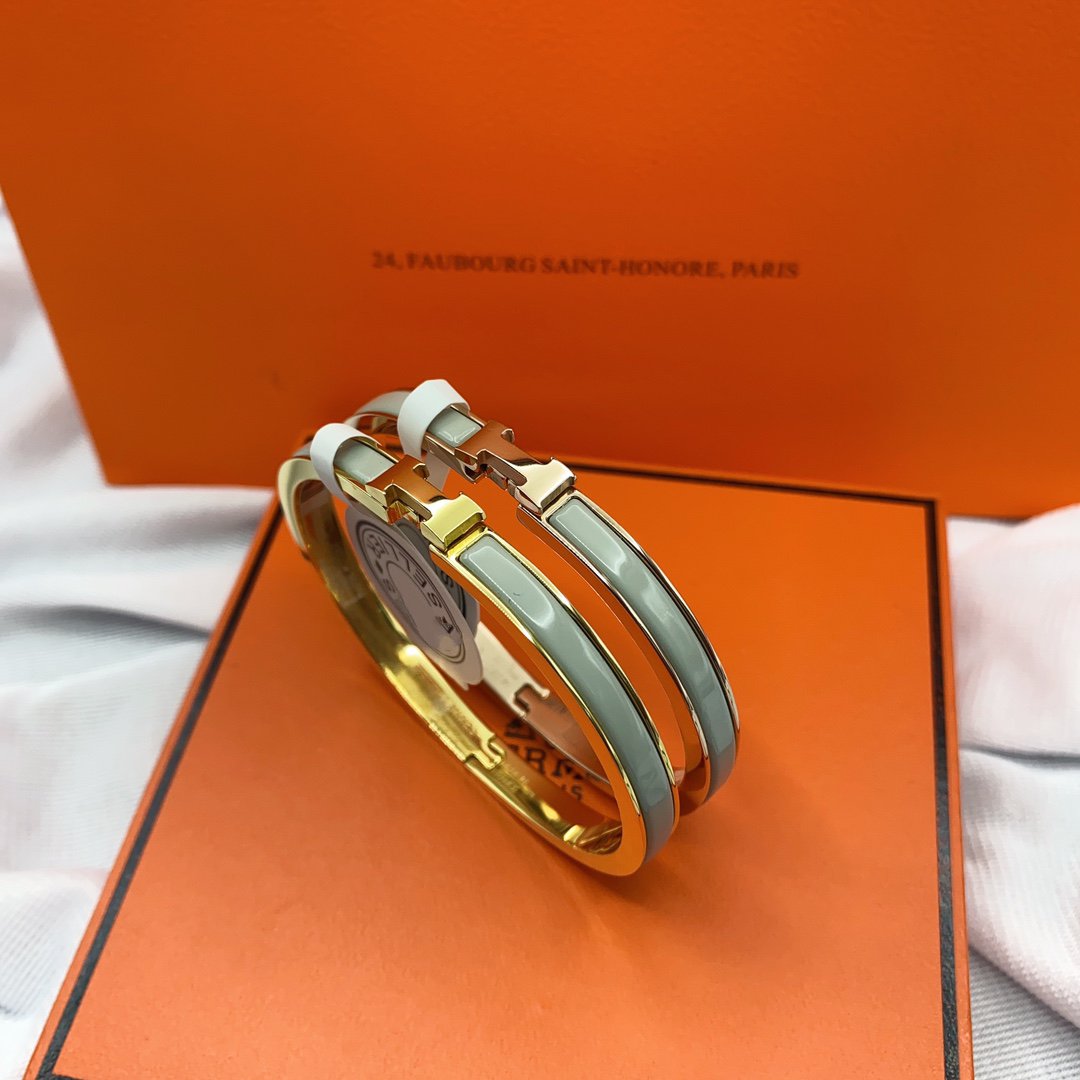 ⭐Miroze CLASSIC HM CLIC GREEN 8MM ENAMEL BRACELET