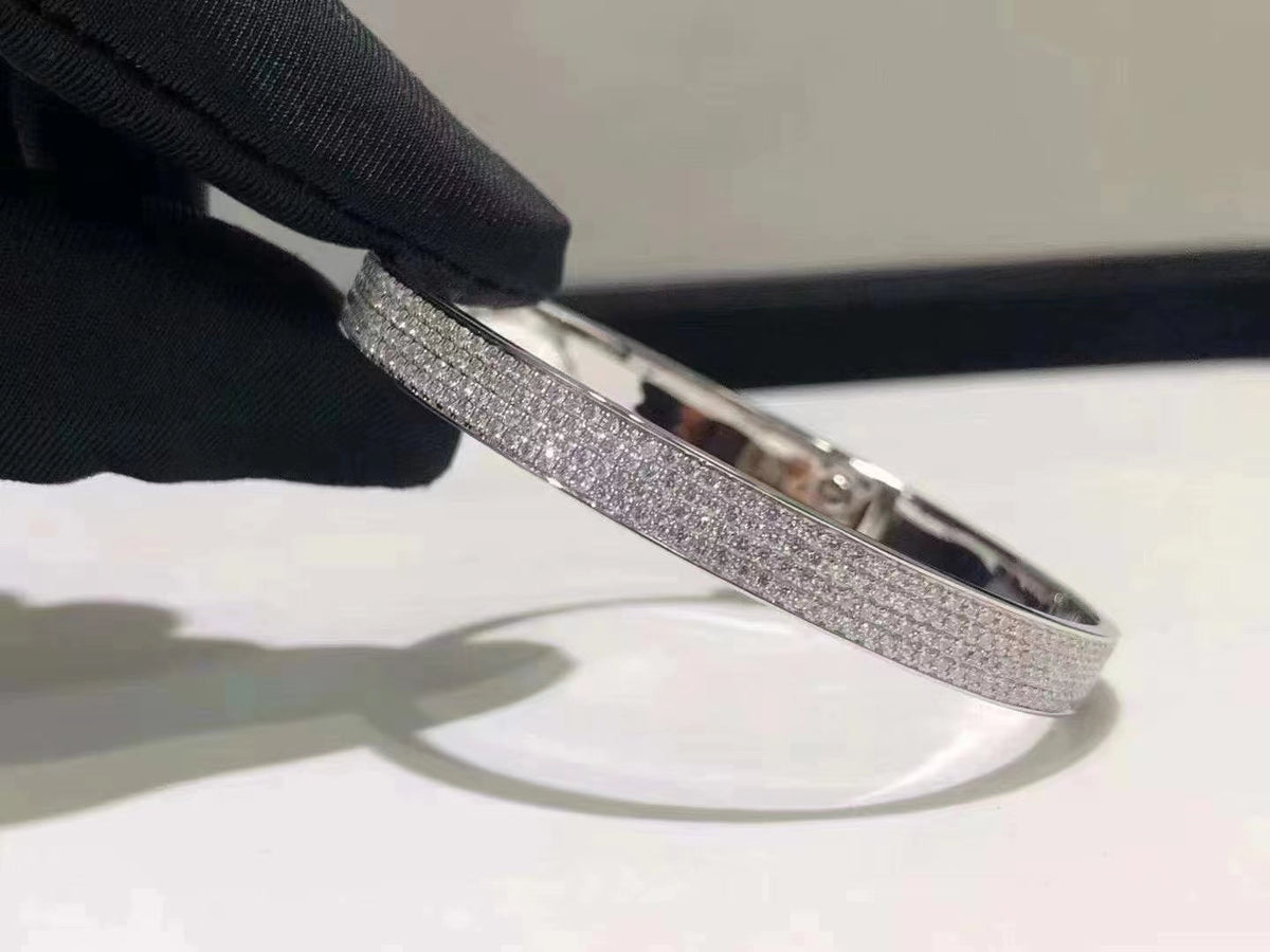 ⭐Miroze HM KELLY BRACELET IN SILVER AND FULL PAVE DIAMOND