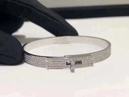 [⭐Miroze]HM ケリー ブレスレット（シルバー、フルパヴェダイヤモンド）