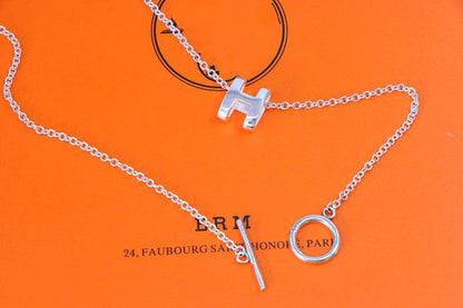 [⭐Miroze]HM NECKLACE H LETTER OVAL SERIES