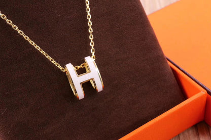 [⭐Miroze]HM CLIC YELLOW ENAMEL GOLD NECKLACE