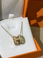 ⭐Miroze HM CLIC YELLOW ENAMEL GOLD NECKLACE