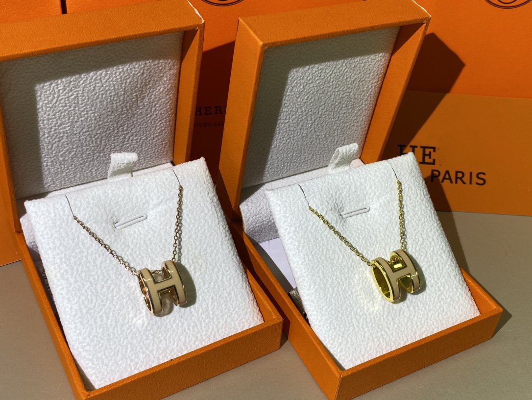 ⭐Miroze HM CLIC YELLOW ENAMEL GOLD NECKLACE
