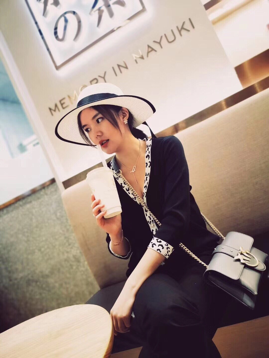 [⭐Miroze]HM FIRE PIG NOSE NECKLACE TRENDY STREET