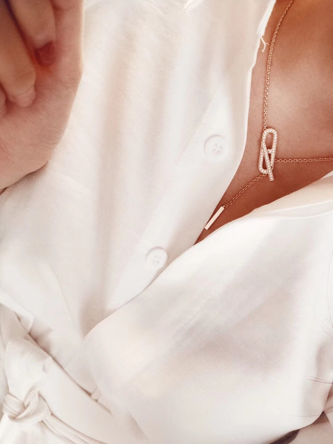 [⭐Miroze]HM FIRE PIG NOSE NECKLACE TRENDY STREET
