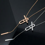 ⭐Miroze HM NECKLACE PLATINUM ROSE GOLD DIAMOND