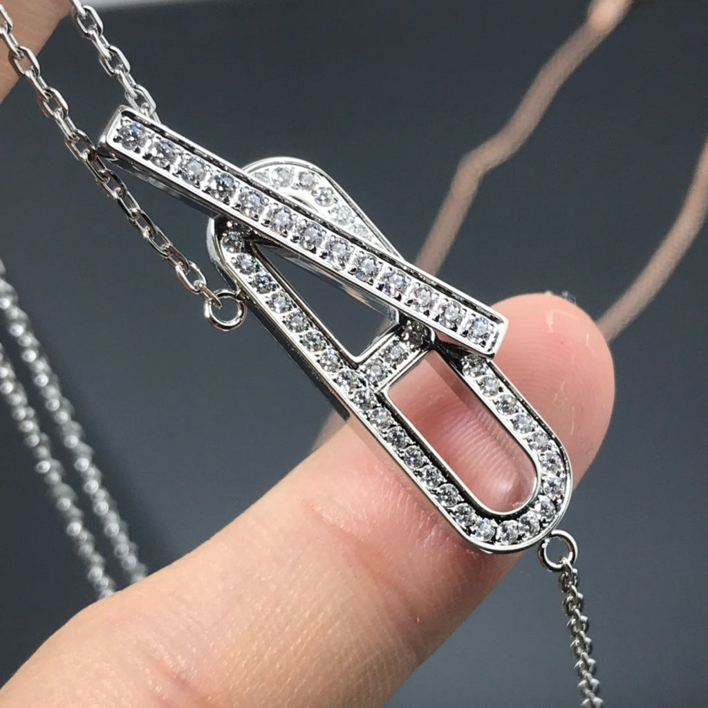 ⭐Miroze HM NECKLACE PLATINUM ROSE GOLD DIAMOND