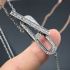 ⭐Miroze HM NECKLACE PLATINUM ROSE GOLD DIAMOND