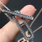 ⭐Miroze HM NECKLACE PLATINUM ROSE GOLD DIAMOND