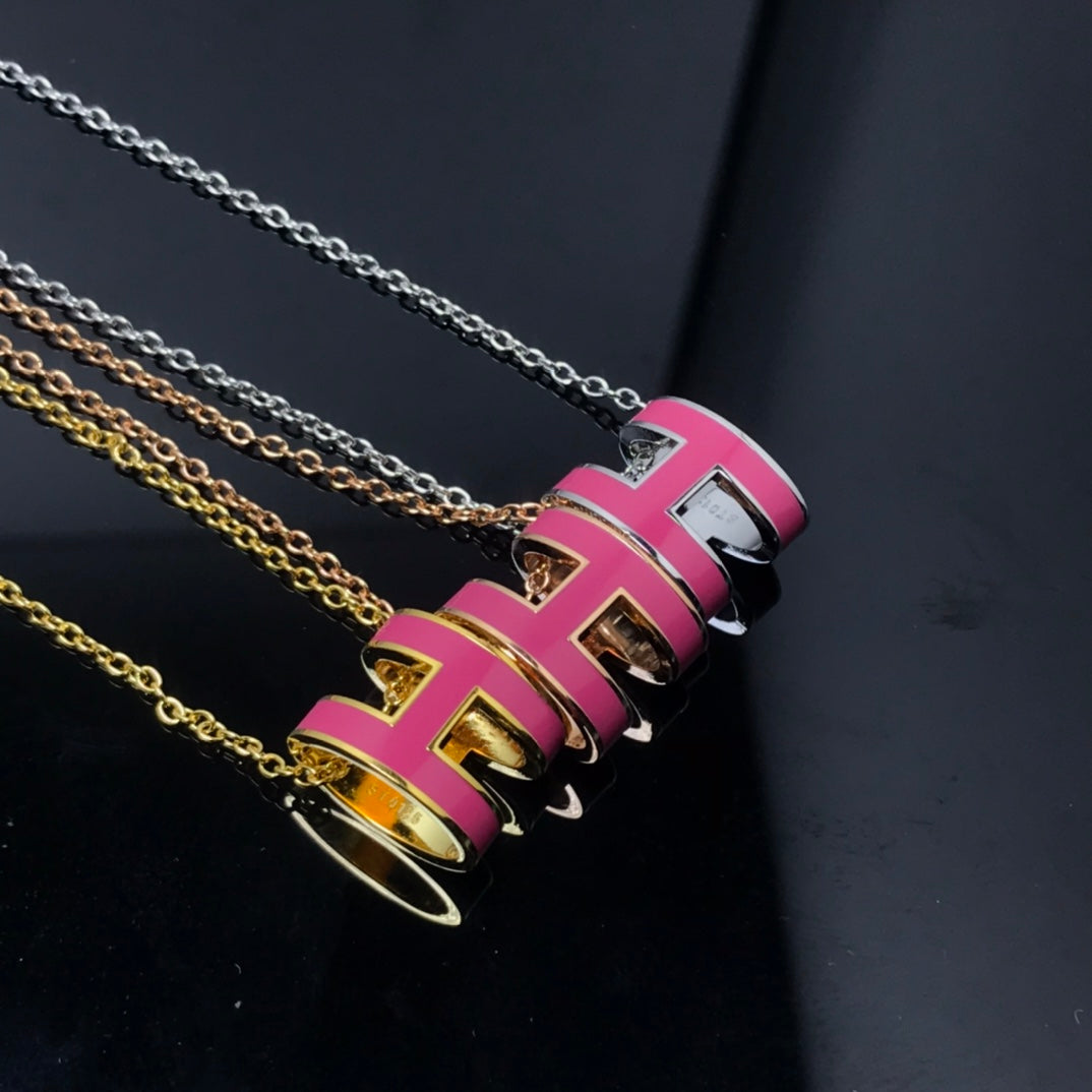 ⭐Miroze H NECKLACE PINK