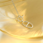 ⭐Miroze HM CHAINE D'ANCRE PENDANT NECKLACE STERLING SILVER