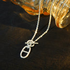 ⭐Miroze HM CHAINE D'ANCRE PENDANT NECKLACE STERLING SILVER