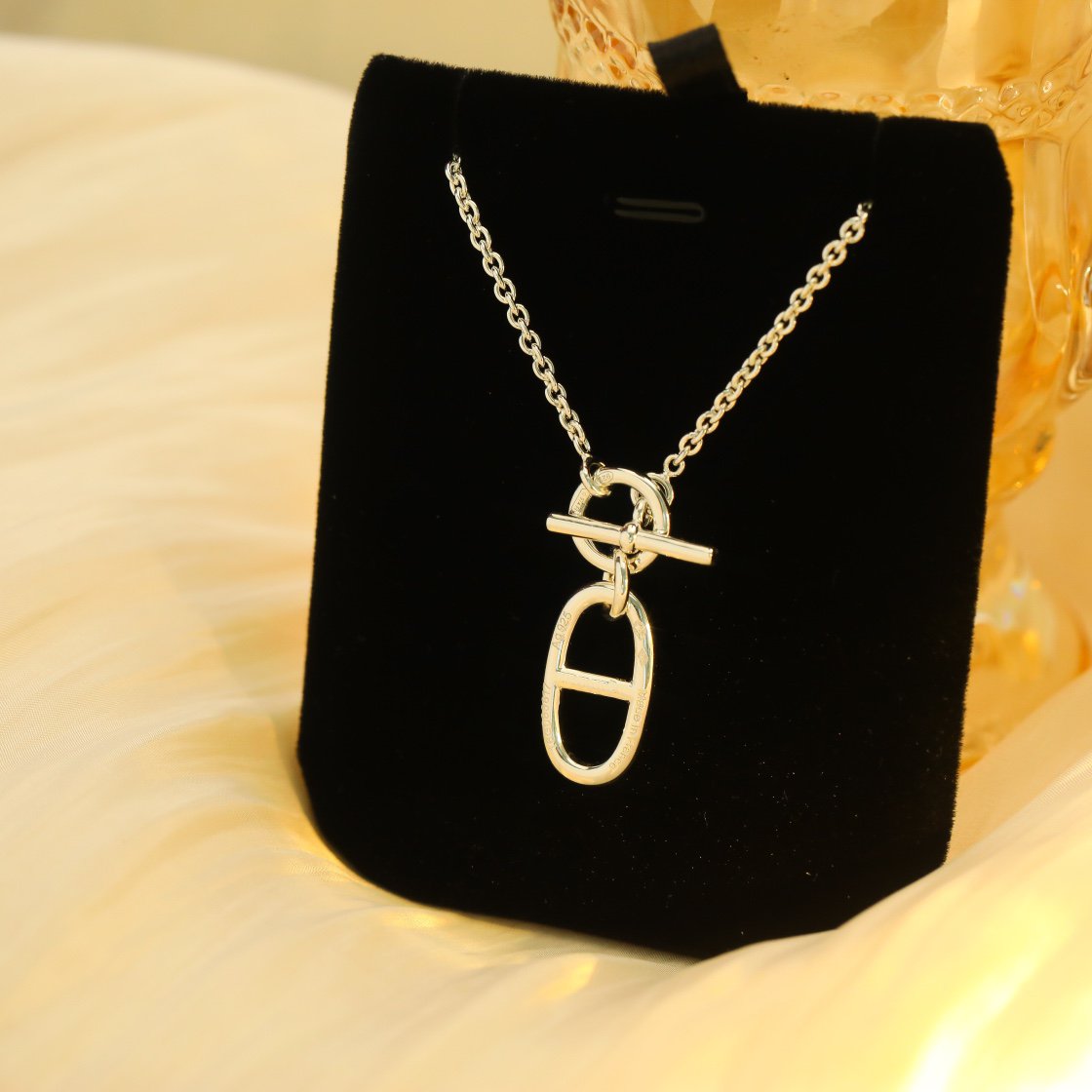 [⭐Miroze]HM CHAINE D'ANCRE PENDANT NECKLACE STERLING SILVER