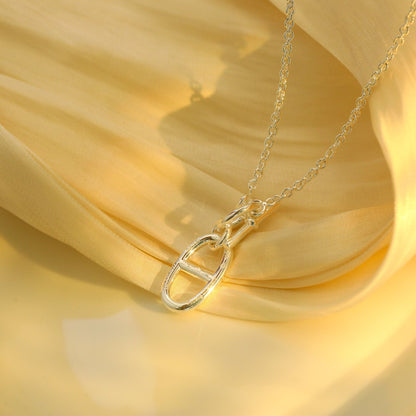 [⭐Miroze]HM CHAINE D'ANCRE PENDANT NECKLACE STERLING SILVER