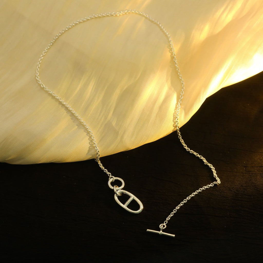 ⭐Miroze HM CHAINE D'ANCRE PENDANT NECKLACE STERLING SILVER