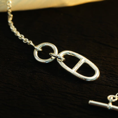 [⭐Miroze]HM CHAINE D'ANCRE PENDANT NECKLACE STERLING SILVER