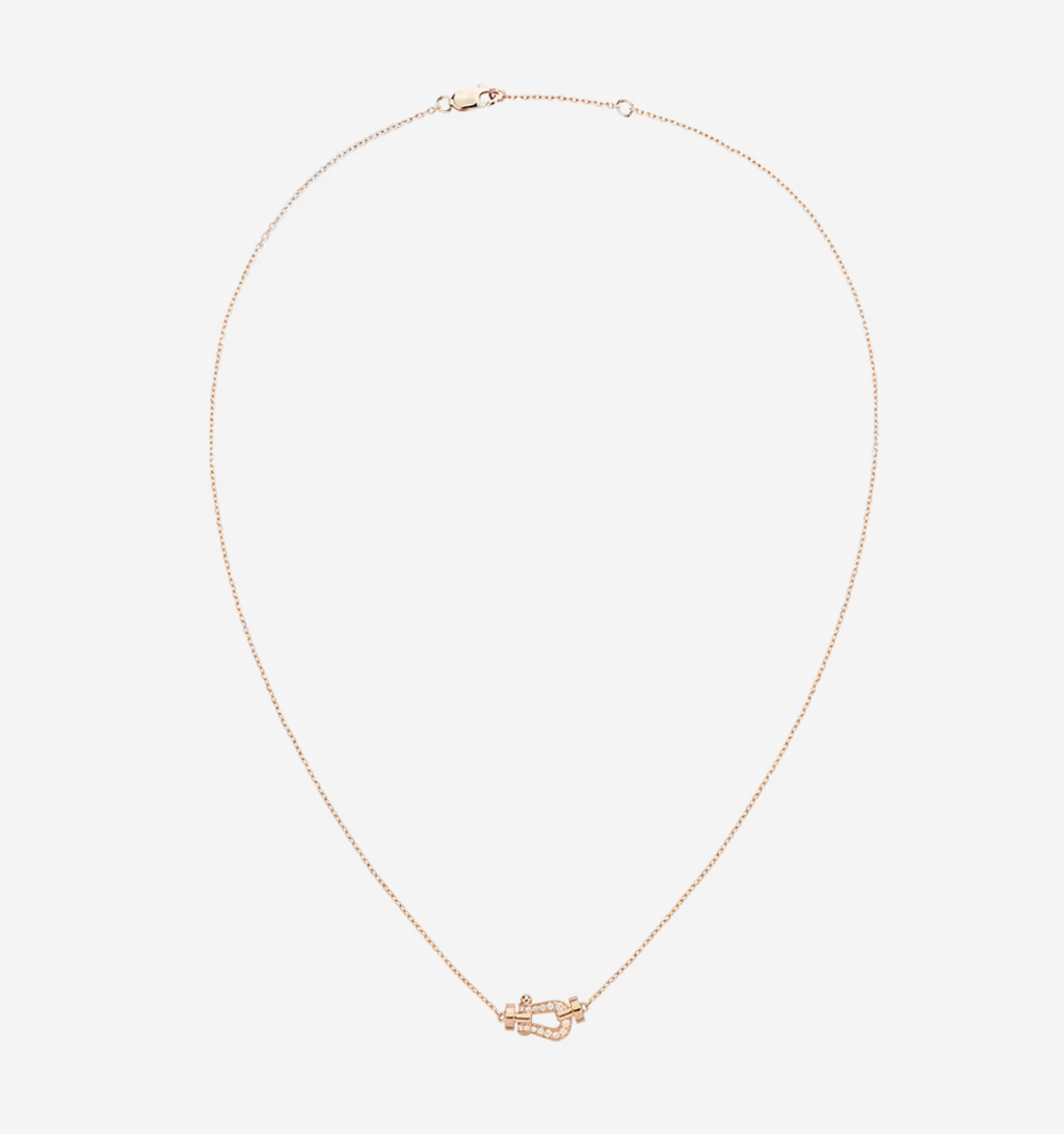 ⭐Miroze FORCE 10 DIAMOND PINK GOLD NECKLACE MINI MODEL