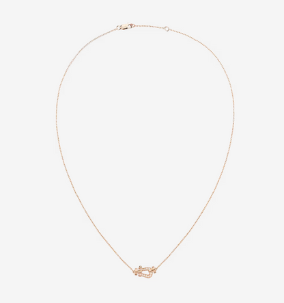 [⭐Miroze]FORCE 10 DIAMOND PINK GOLD NECKLACE MINI MODEL