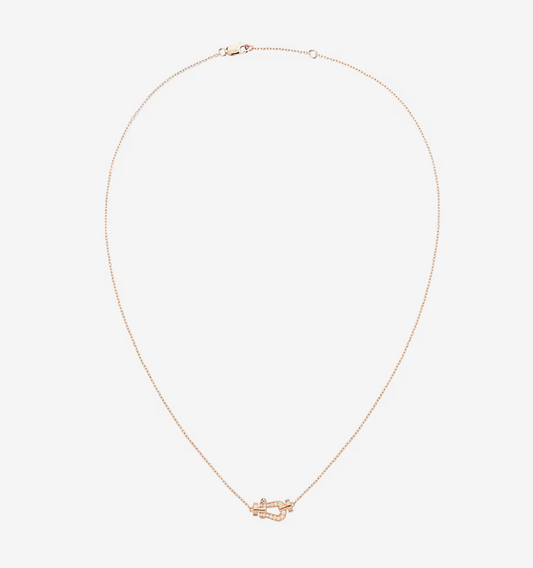 [⭐Miroze]FORCE 10 DIAMOND PINK GOLD NECKLACE MINI MODEL
