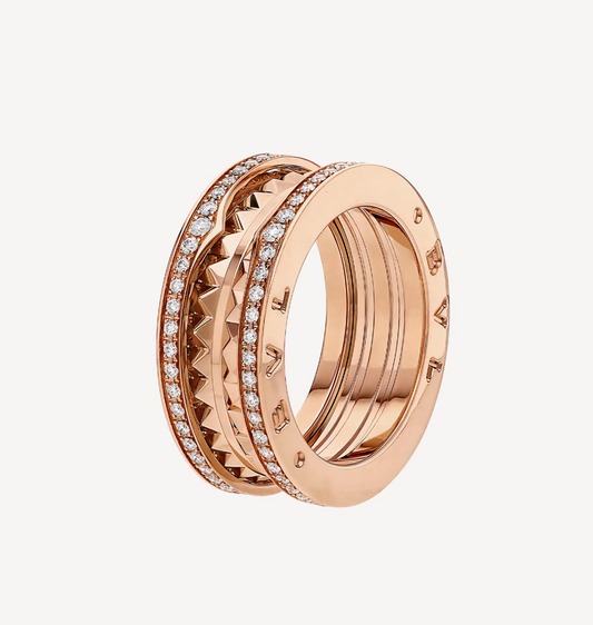 [⭐Miroze]ZERO 1 ROCK DIAMOND PINK GOLD
