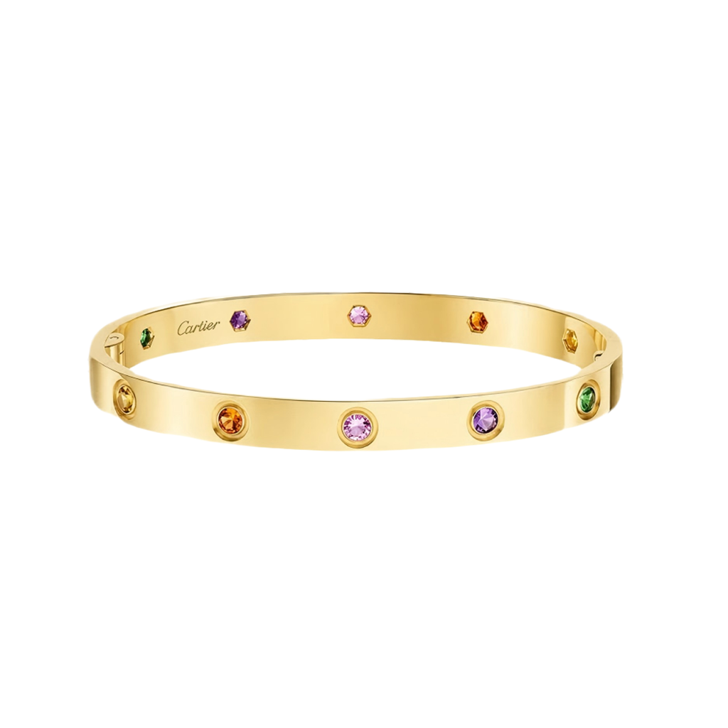 [⭐Miroze ] 2026 RAINBOW LOVE BRACELET 6.1MM  10 DIAMONDS