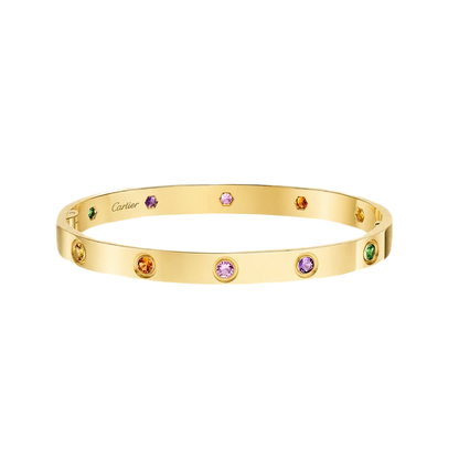 [⭐Miroze] 2026 RAINBOW LOVE BRACELET 6.1MM  10 DIAMONDS