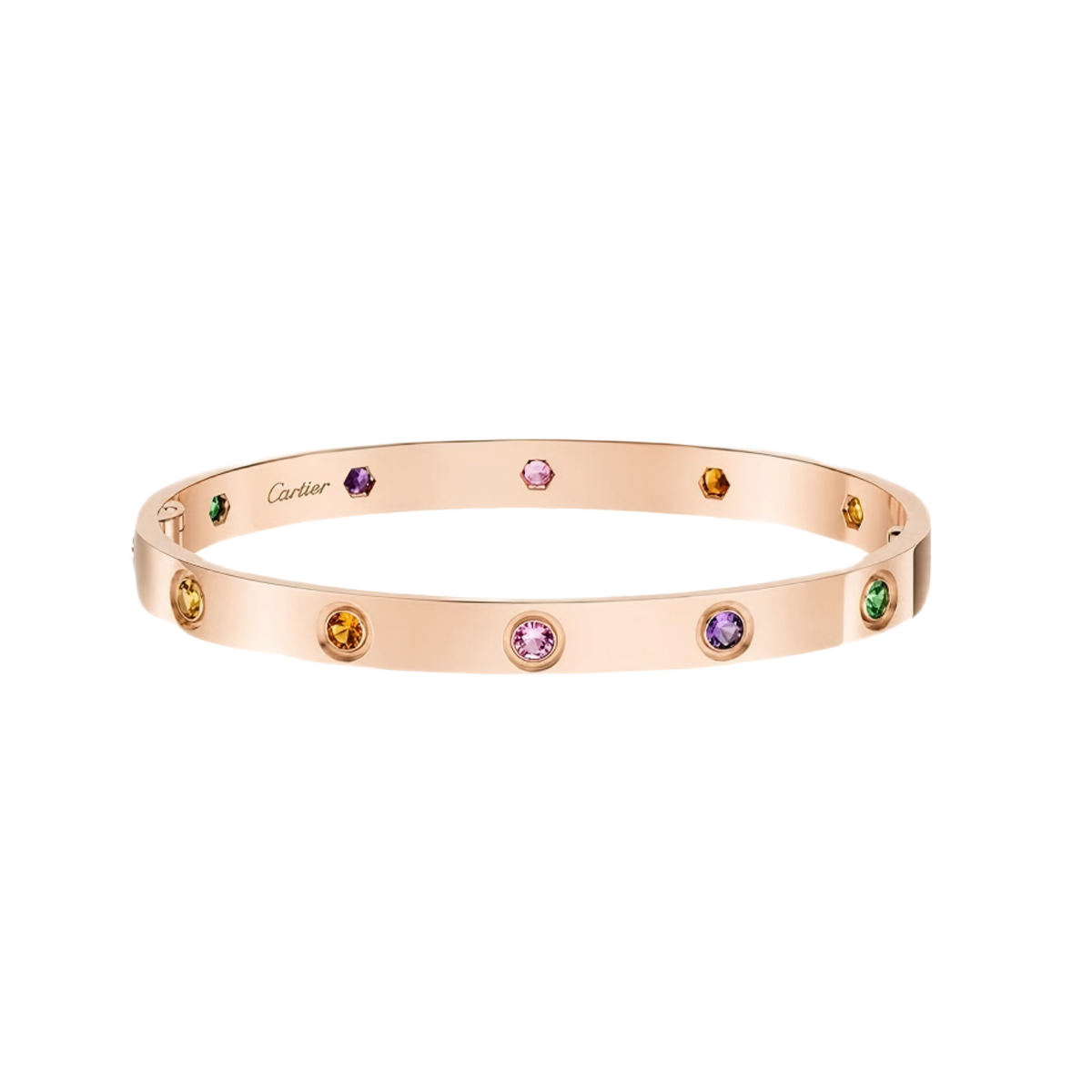 [⭐Miroze] 2026 RAINBOW LOVE BRACELET 6.1MM  10 DIAMONDS