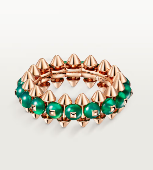 [⭐Miroze]CLASH ELEGANT ROSE GOLD RING FEATURING NATURAL AGATE
