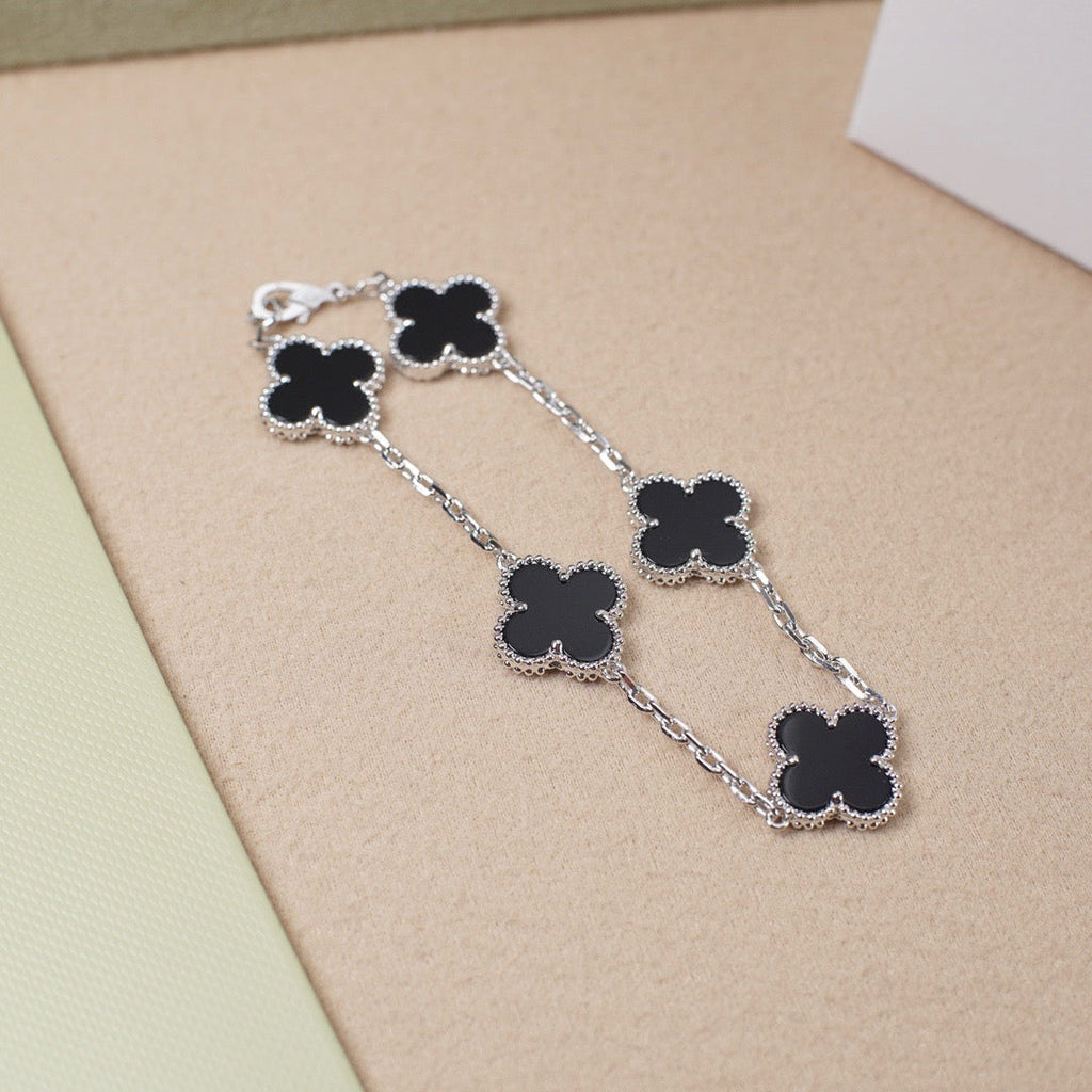 [⭐Miroze ]New CLOVER 5 MOTIF ONYXS BRACELET COLLECTION