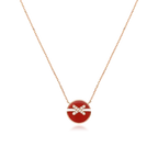 ⭐Miroze JEUX DE ROSE GOLD DIAMOND NECKLACE