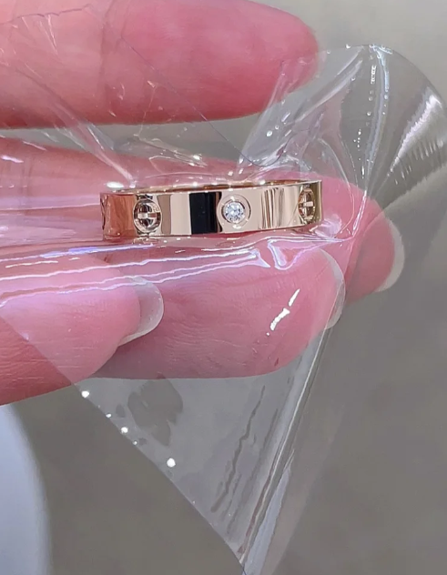 [⭐Miroze]LOVE RING 4MM 1 DIAMOND